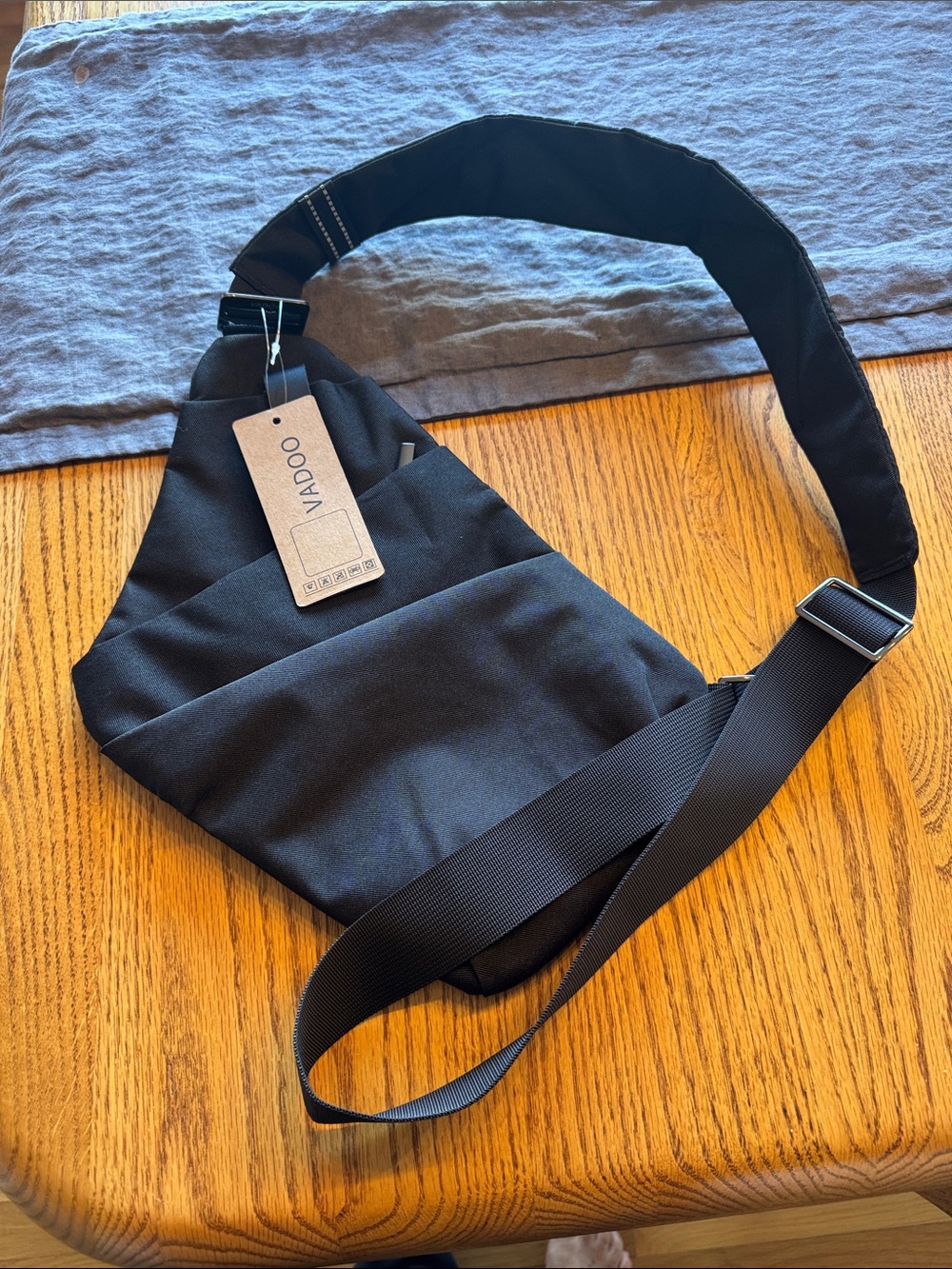 Black Women's Travel Sling Bag